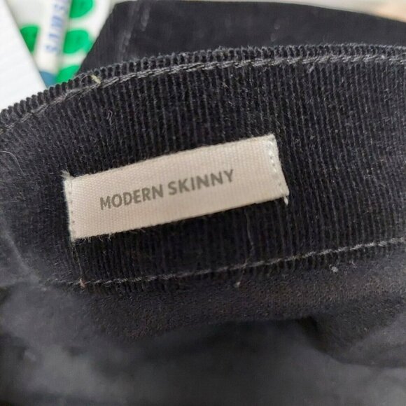 LOFT Ann Taylor Women's Modern Skinny Corduroy Pants-Black-Soft- Size 6 - Picture 6 of 6